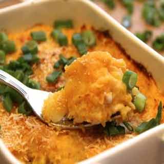 Parmentier de poulet aux pommes de terre et patates douces